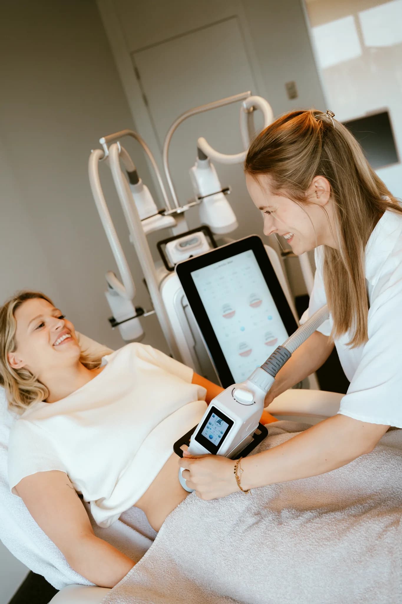 Cryolipolyse behandeling tijdens privé-opleiding