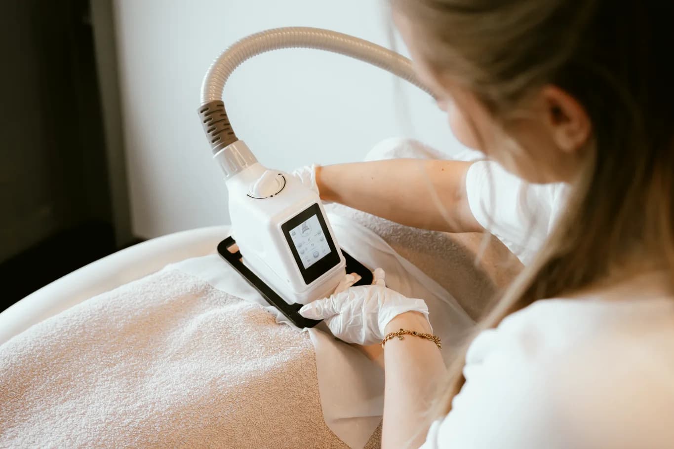 Cryo applicator tijdens praktijkopleiding