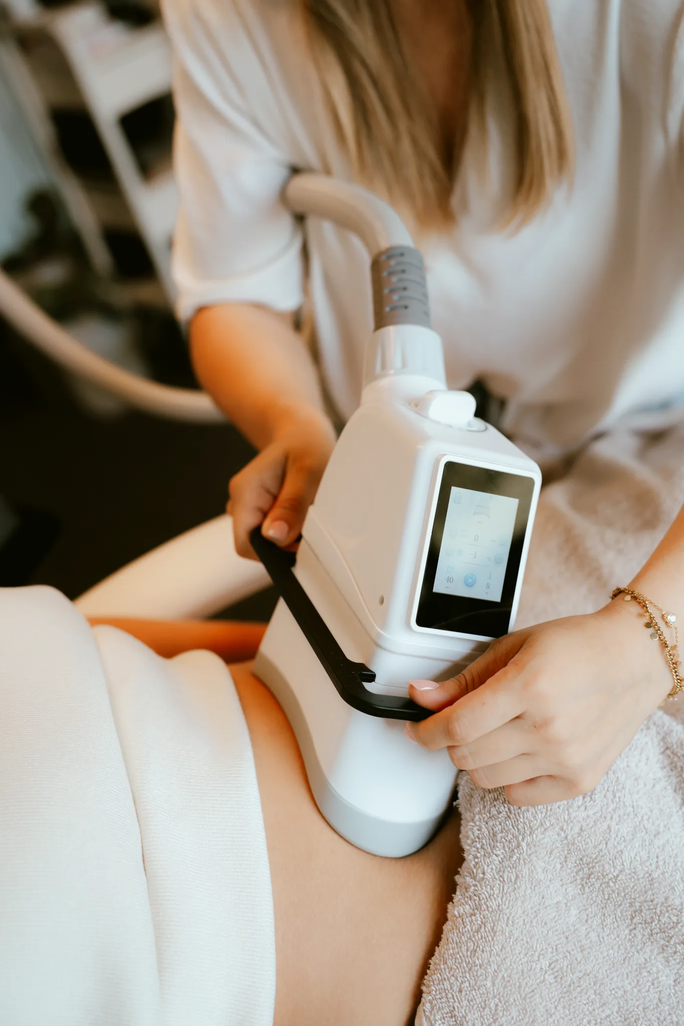 Cryo Arctic Max in actie tijdens een behandeling
