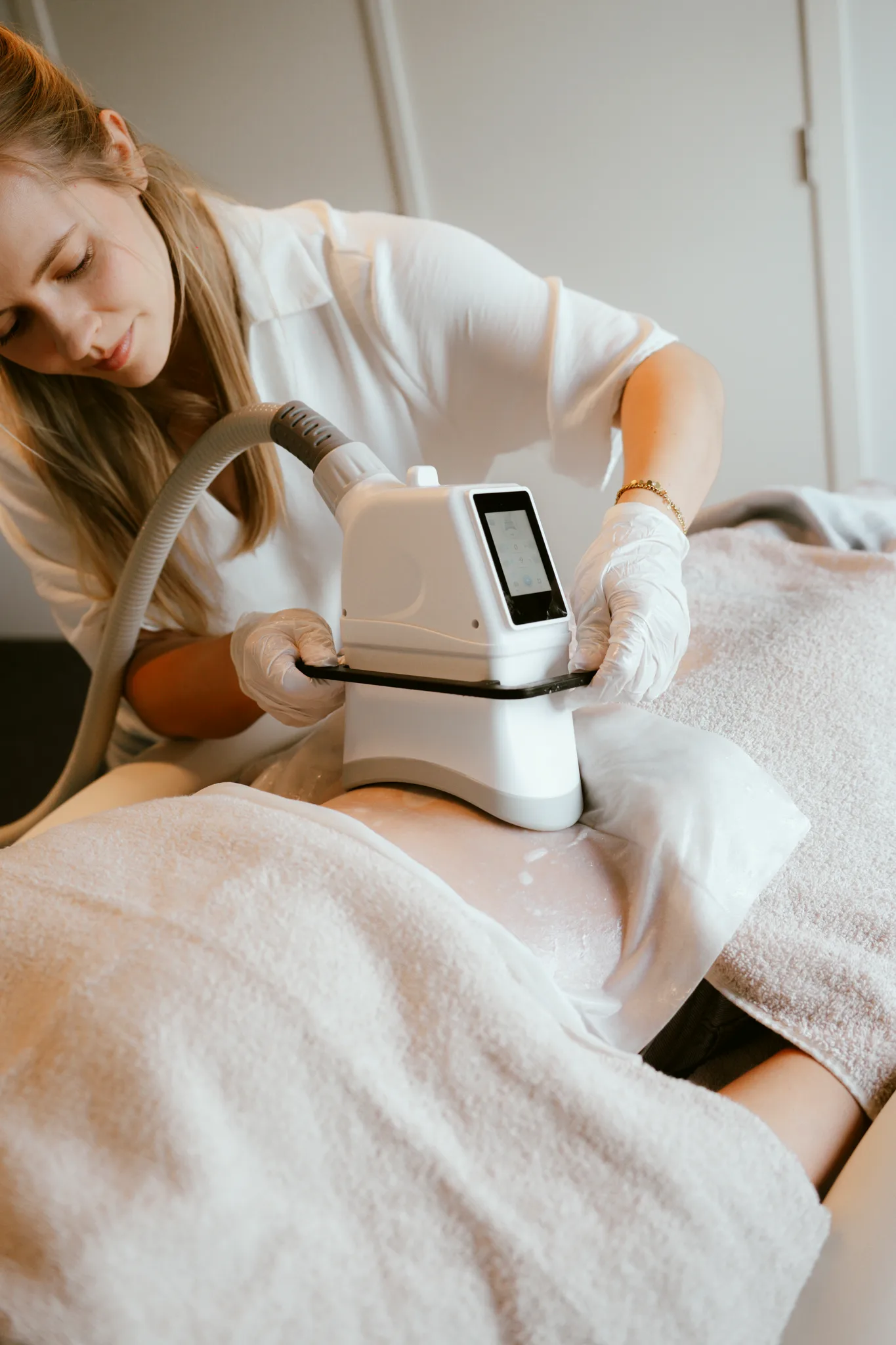 Cryo Arctic Max in actie tijdens een behandeling